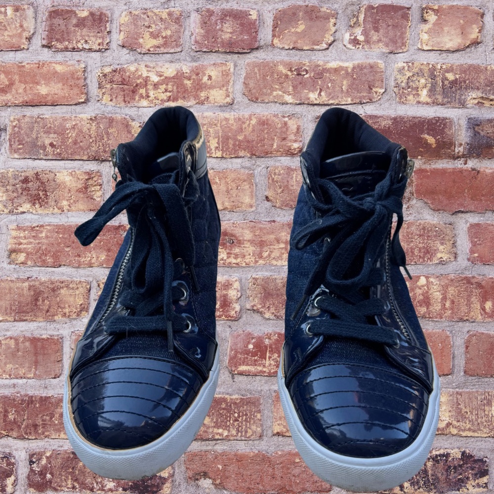 Men's Black High-Top Sneakers
